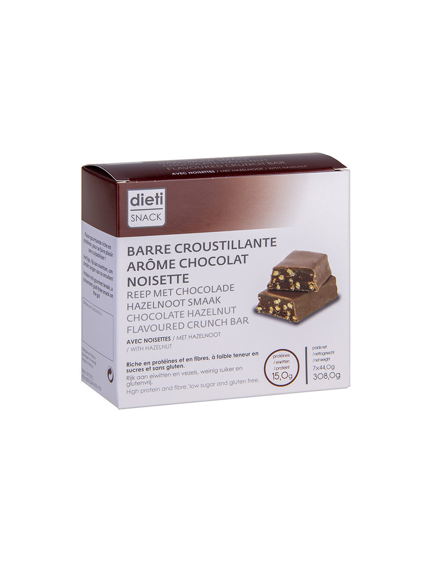 Proteinriegel Schokolade Haselnüsse