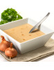 Französische Protein Zwiebelsuppe