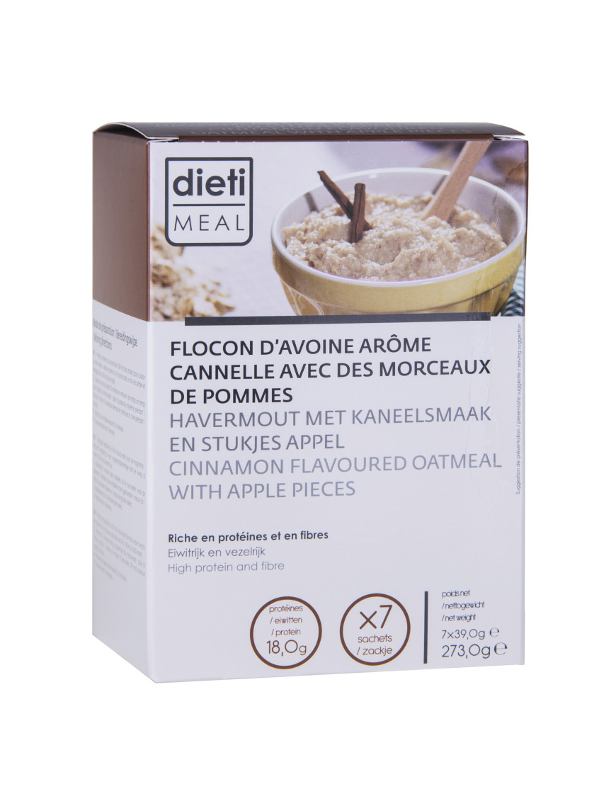 Protein Porridge Apfel-Zimt 