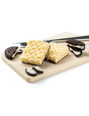 Protein-Waffeln mit Kekse und Sahnegeschmack