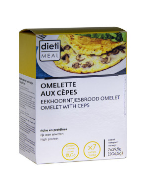 Eiweiß-Omelette mit Steinpilzen