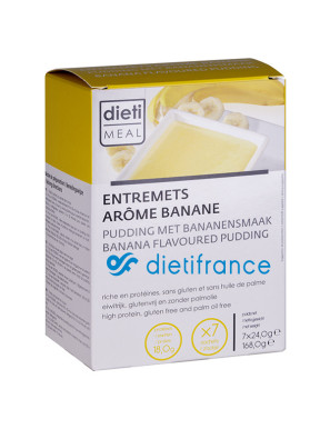 Protein Pudding mit Bananen-Geschmack