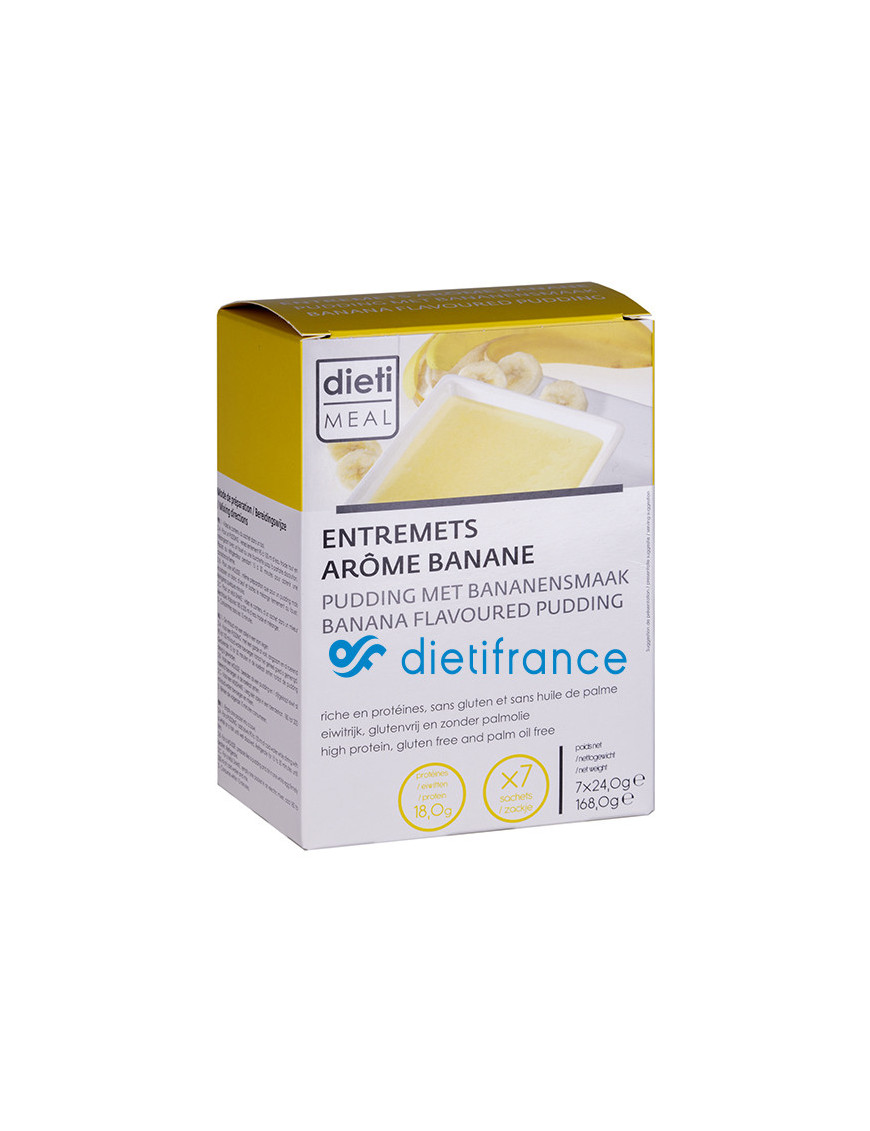 Protein Pudding mit Bananen-Geschmack