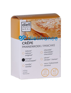 Protein Pfannkuchen mit Orangengeschmack 18 g Eiweiß pro Portion x 7