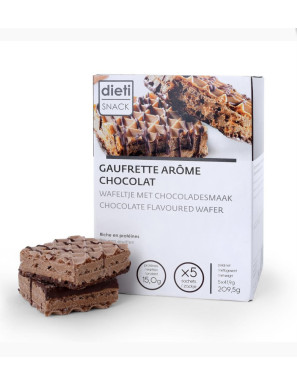  Schokoladen Waffeln reich an Eiweiß, arm an Kohlenhydraten und Fetten