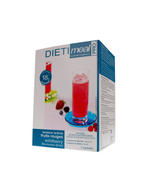 Protein Drink mit roten Früchte-Geschmack