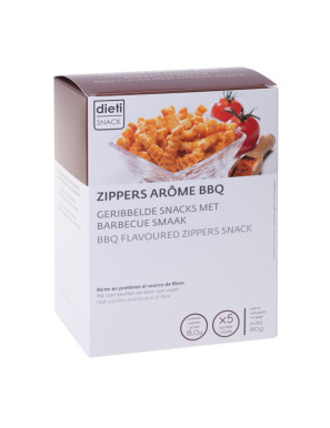 Protein Zipper-Chips mit BBQ-Geschmack
