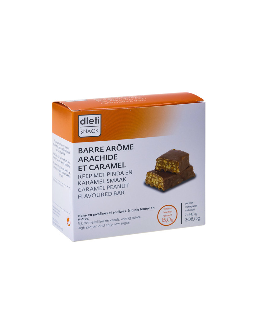 Proteinriegel Schokolade-Karamell-Erdnuss 
