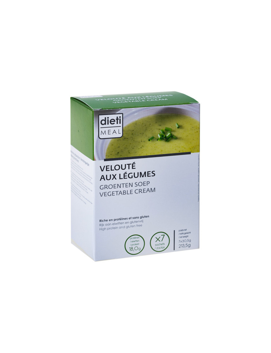 Protein-Suppe mit Gemüsegeschmack