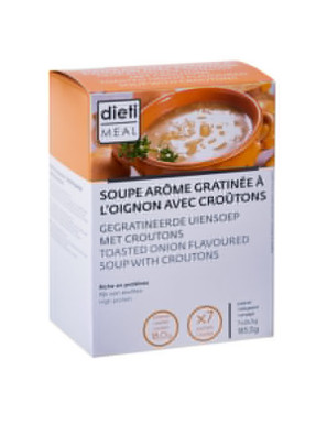 Französische Protein Zwiebelsuppe